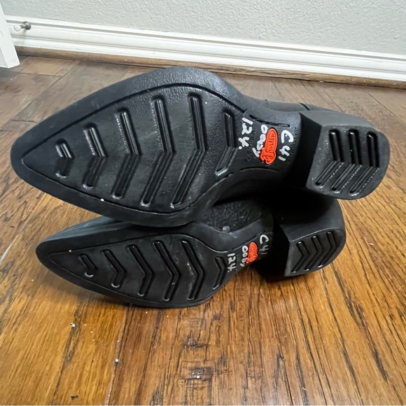 Justin Black Western Women's Boots Size 7C - Picture 10 of 12